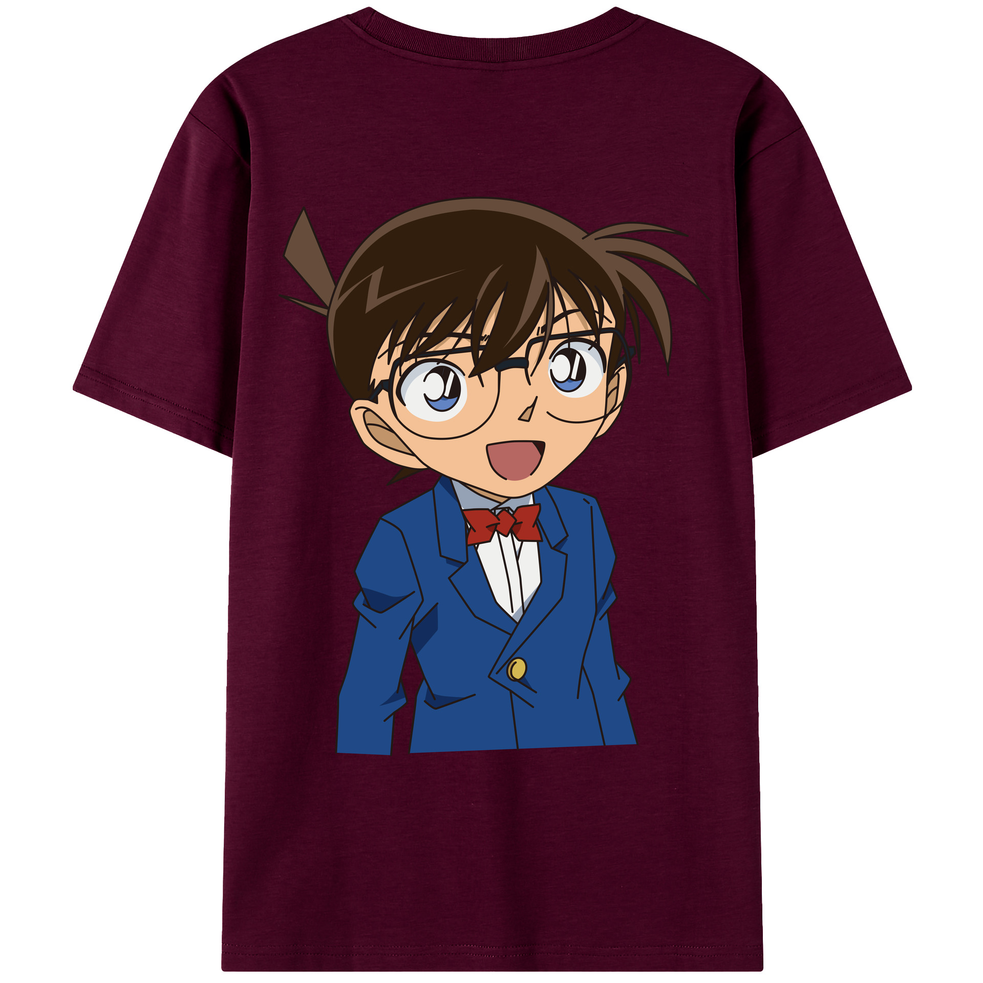 （画像用） 名探偵コナン 江戸川 コナン Detective Conan Conan Edogawa レディース半袖Tシャツ(バックプリント)